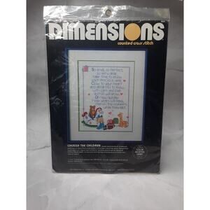 Vintage Dimensions Counted Cross Stitch Kit Cherish The Children 3603 Toys